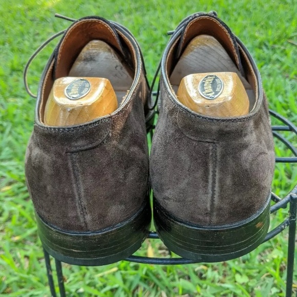 Alden #2834 Straight Tip Mocha Kid Suede Bluchers - Picture 6 of 9